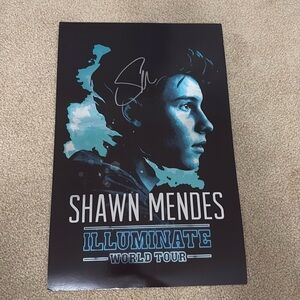 Shawn Mendes autographed poster